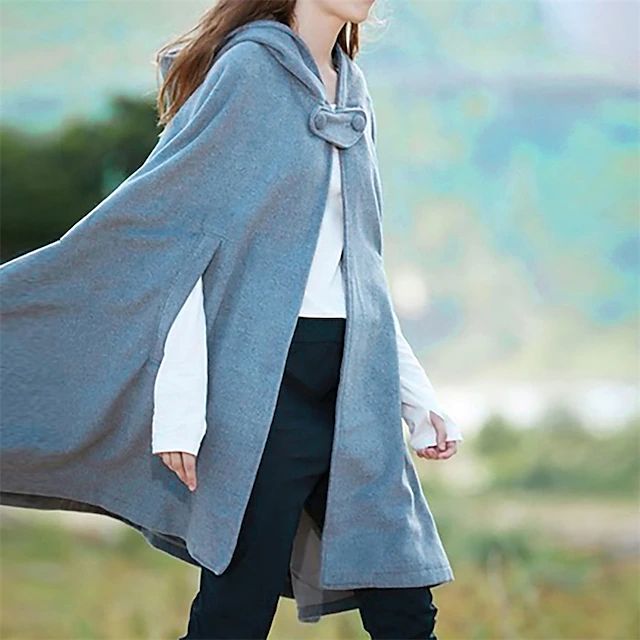 Women's Hooded Coat Short Vintage Style Occasion