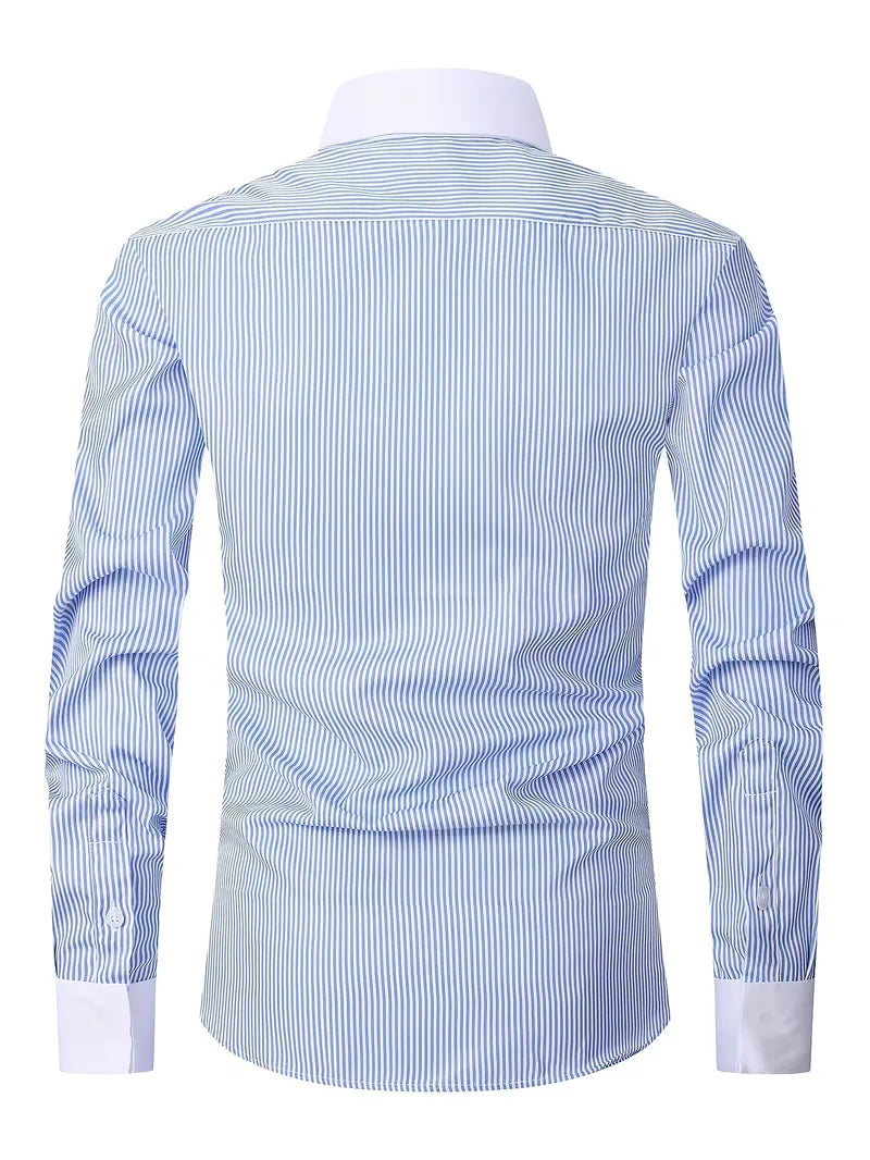 Mens Mandarin Collar Shirt