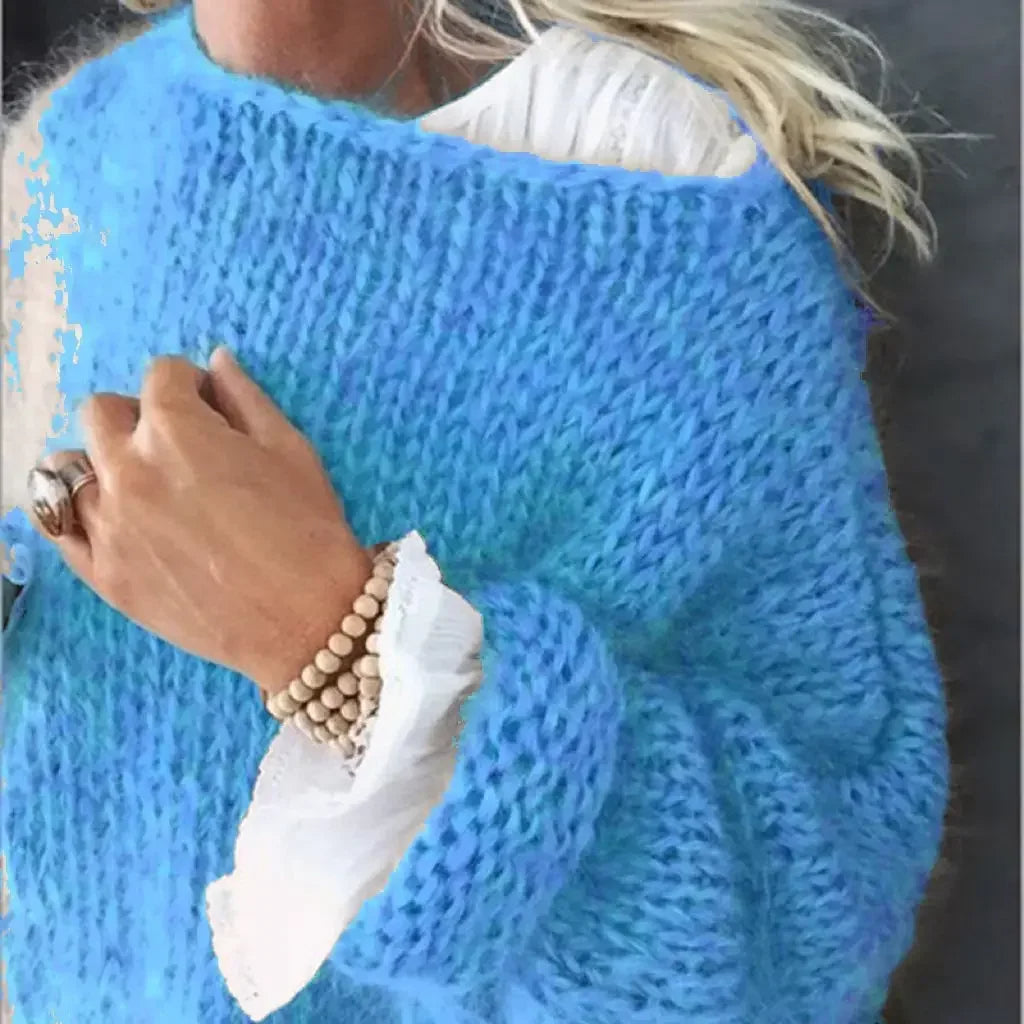 Lightweight Knit Jumper Layering Round Neck Autumn Winter