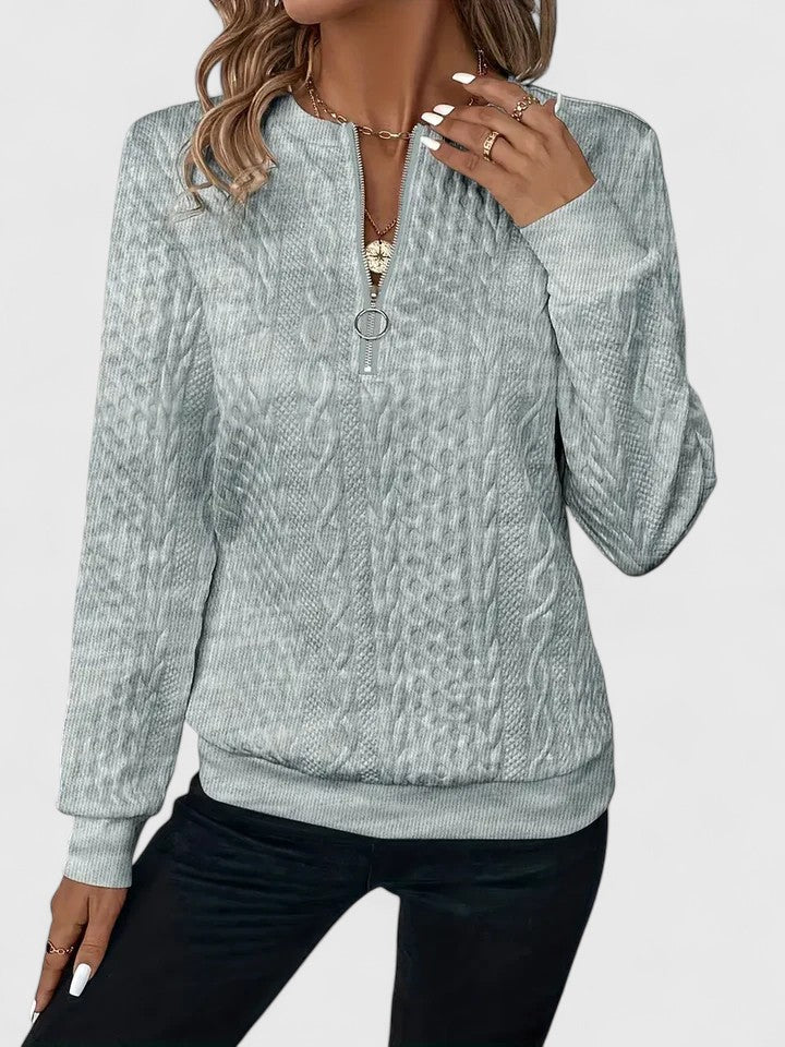 Soft Knit Jumper Tailored Round Neck Long Sleeve Elegant
