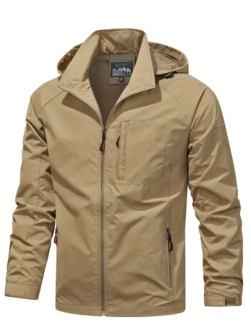 Men's Lightweight Jacket Packable Water Repellent Nylon