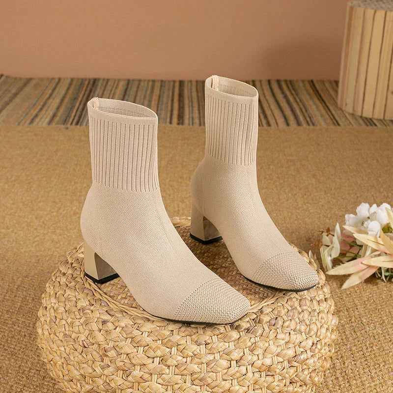High Heel Boots Elegant Refined Finish Comfortable Fit