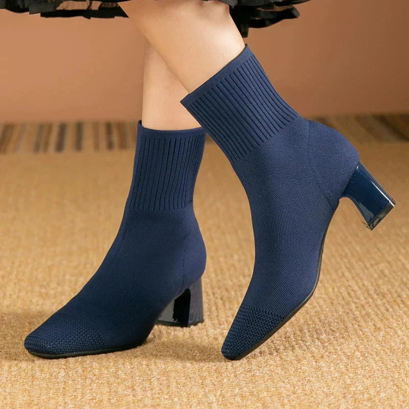 High Heel Boots Elegant Refined Finish Comfortable Fit
