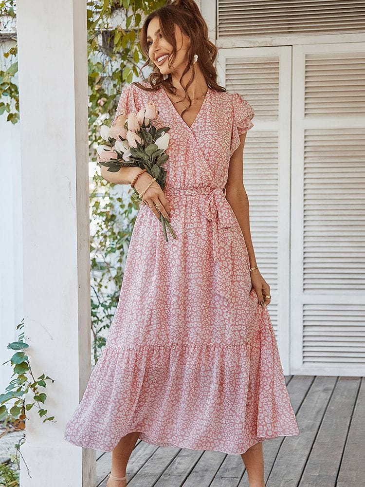 Floral Dress Country Style