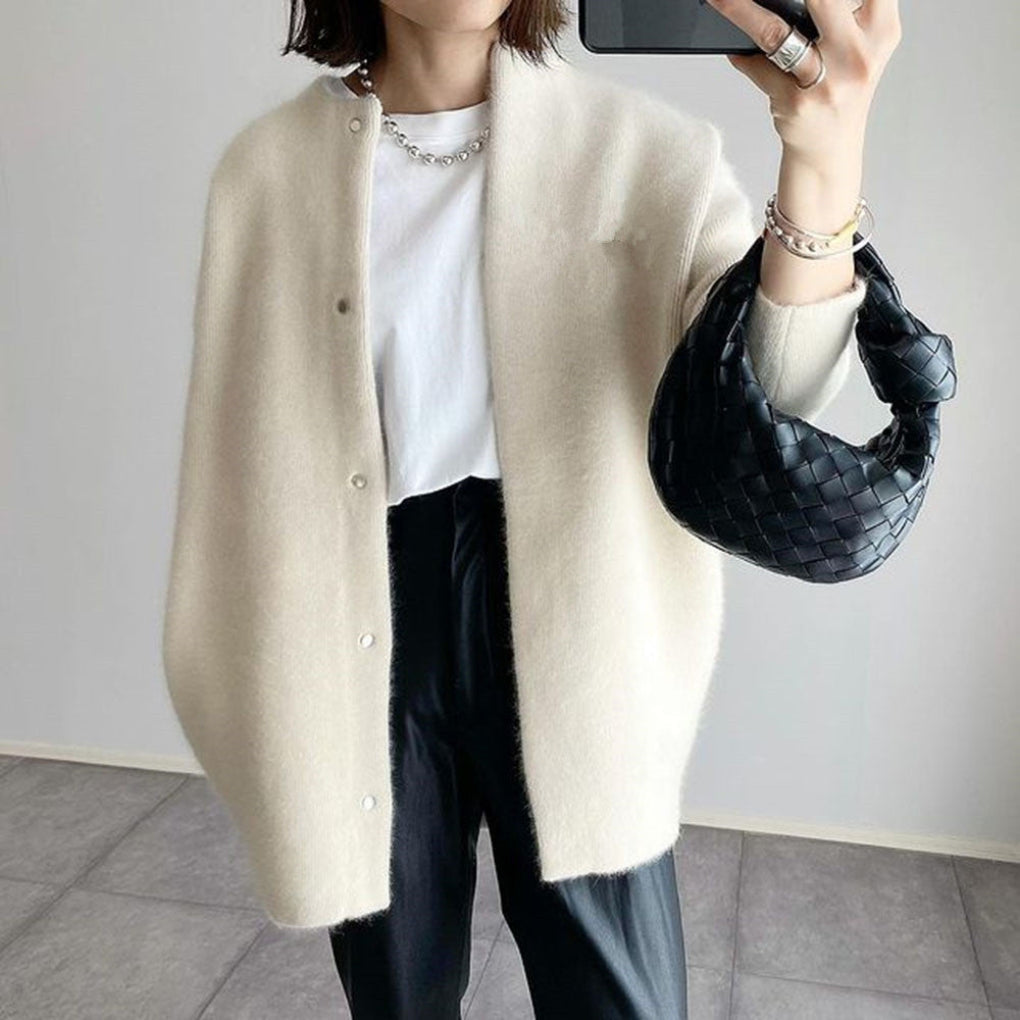 The Collared Button Cardigan