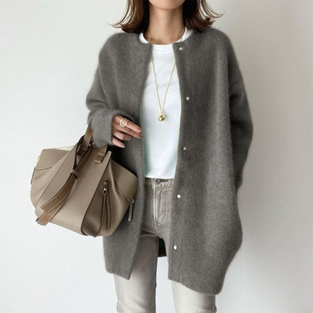 The Collared Button Cardigan