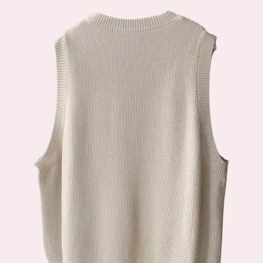 The Sleeveless Crew Neck Jumper