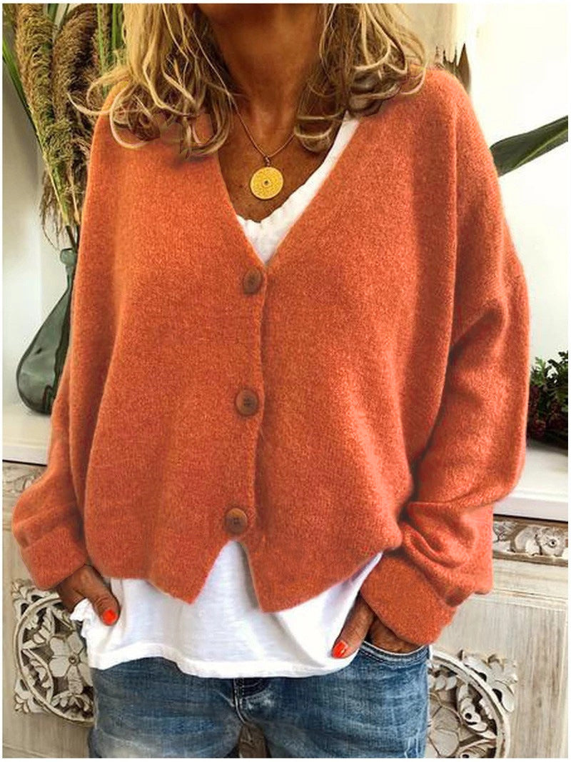 Knit Cardigan Open Front Layering Long Sleeve Everyday