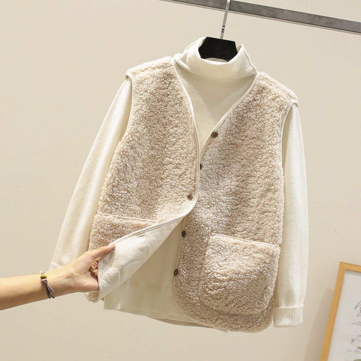 Vest Lambswool Classic Elegant