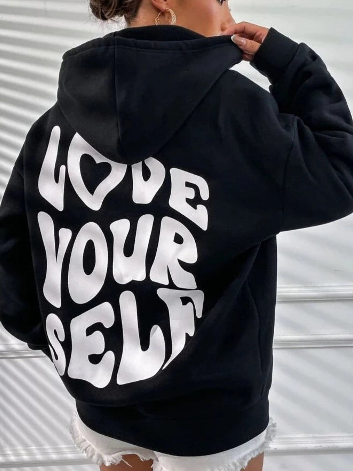 Dames Knusse Oversized Hoodie met Capuchon en Buidelzak