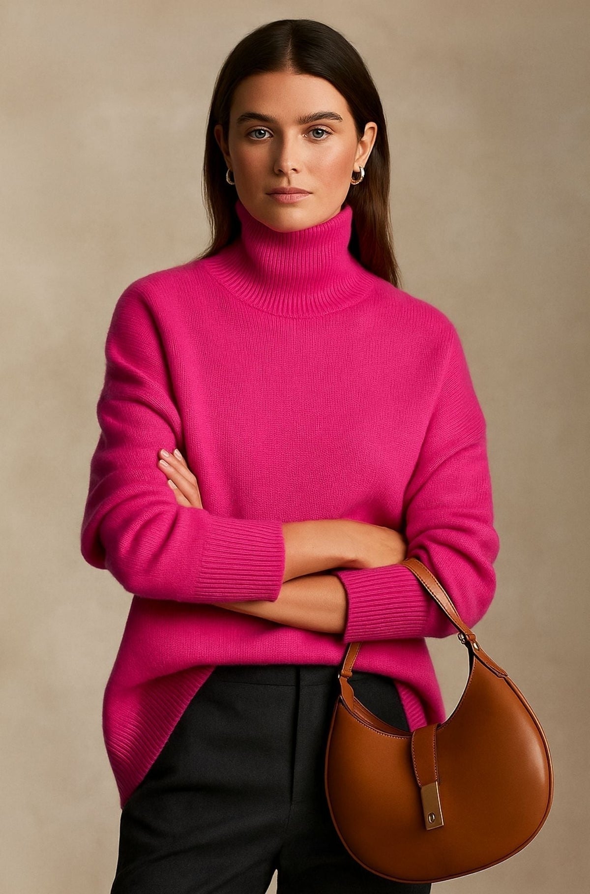 Dames Sweater van Kasjmier met Luxe Zachte Stof en Elegante Pasvorm