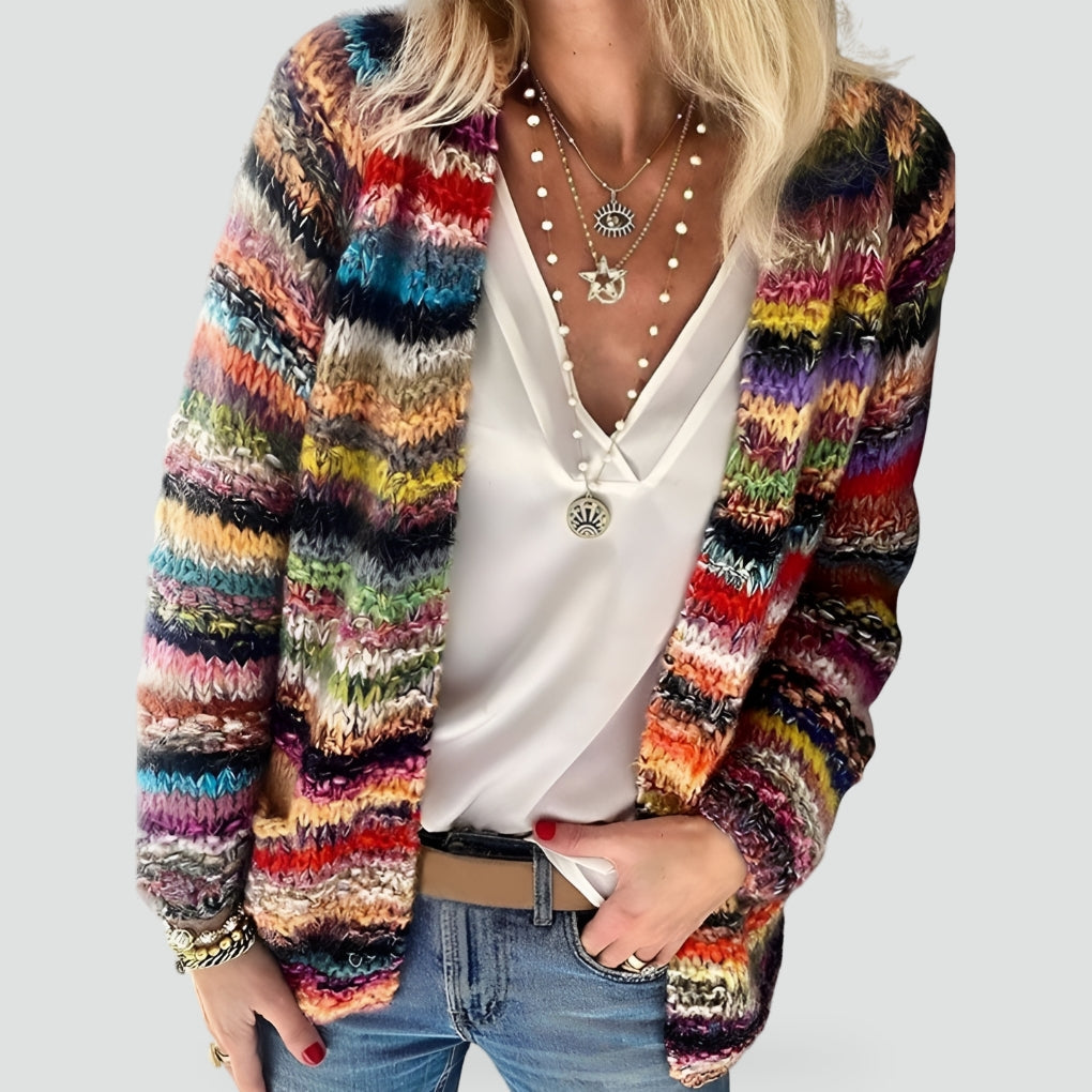 Dames Vest met Gebreid Design en Zachte Stoffen voor Elegant Comfort