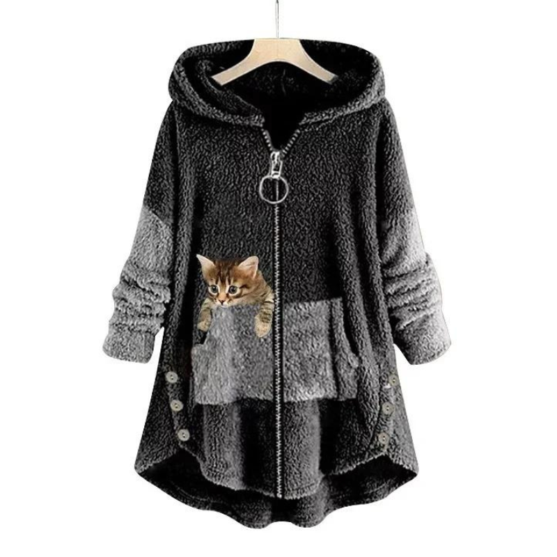 Plush Hoodie Ultra Soft Relaxed Fit Warm Look Winter