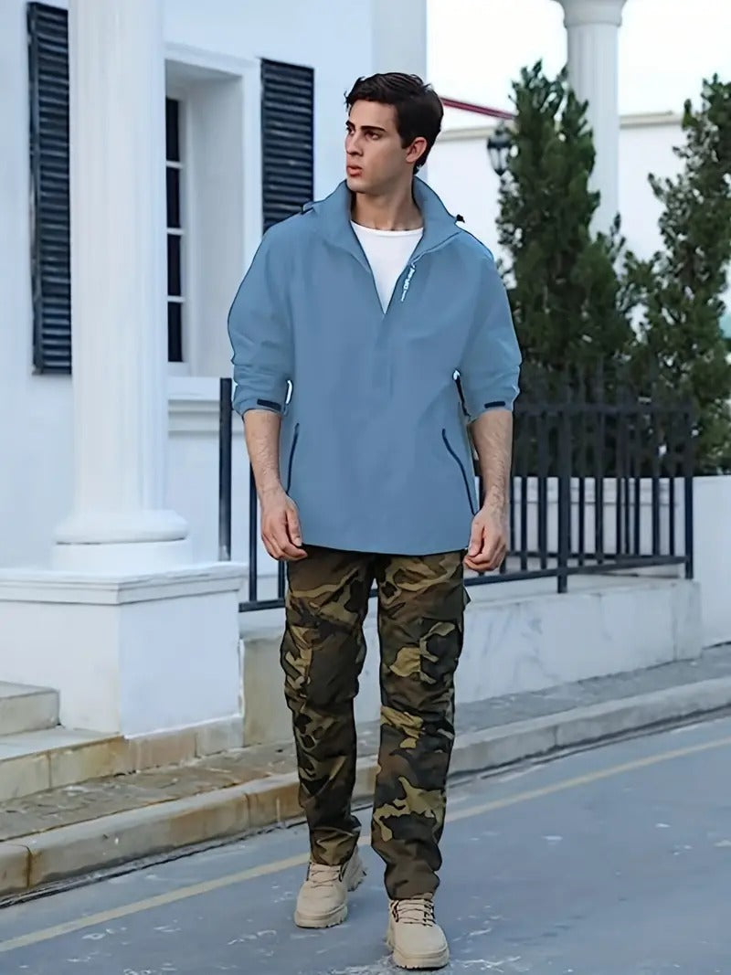 Men's Lightweight Windbreaker Waterproof Packable Rain