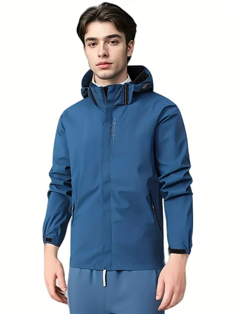 Men's Lightweight Windbreaker Waterproof Packable Rain