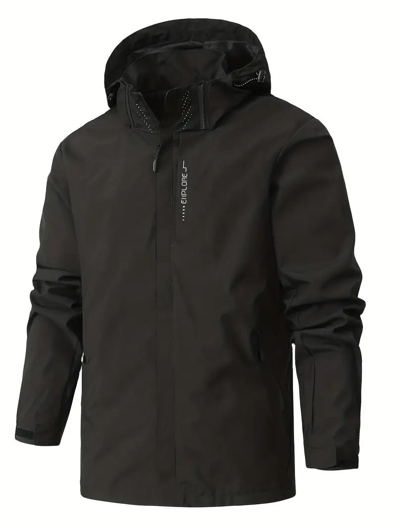 Men's Lightweight Windbreaker Waterproof Packable Rain