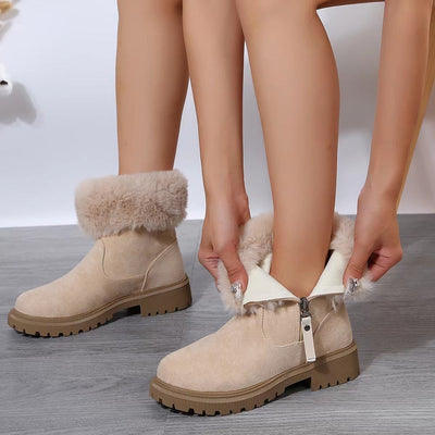 Winter Boots Fleece Lined Ankle Warm Anti Slip Sole