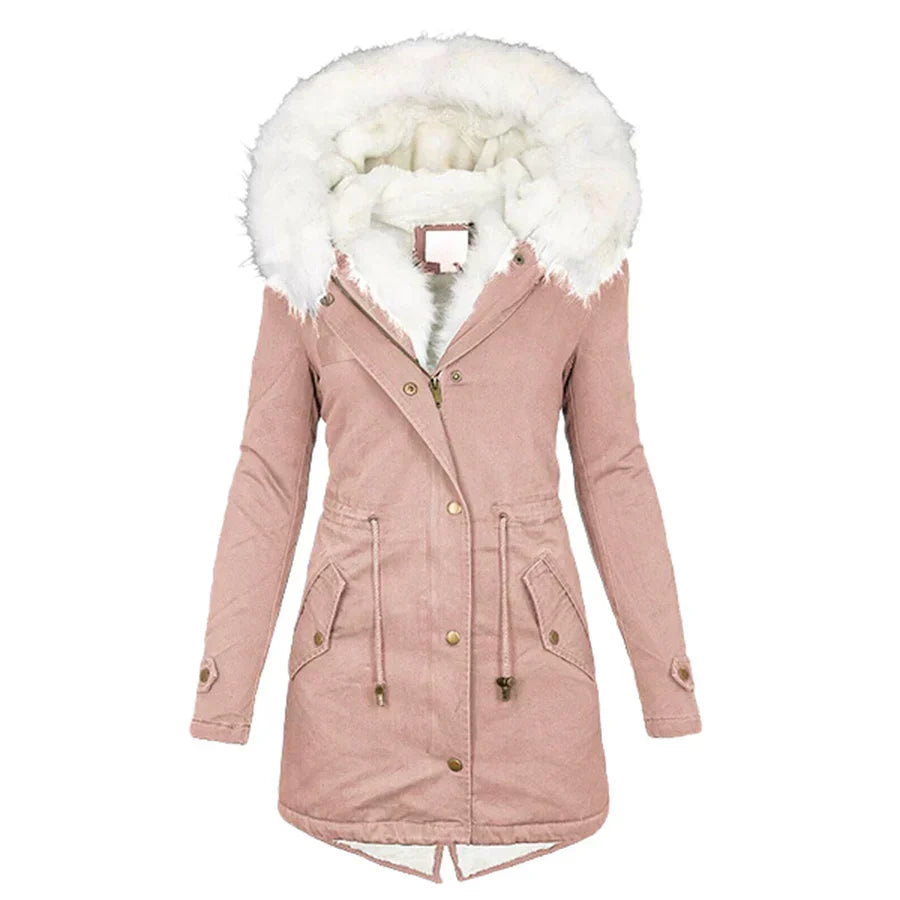 Winter Coat Modern Design Warm Look Elegant Cold Season