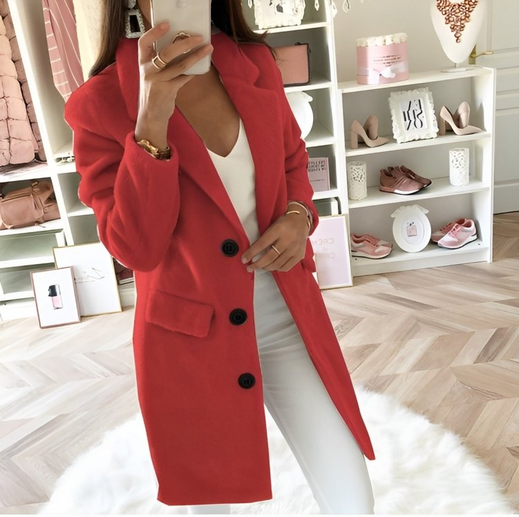 Autumn Winter Coat Elegant Warm Look Refined Everyday