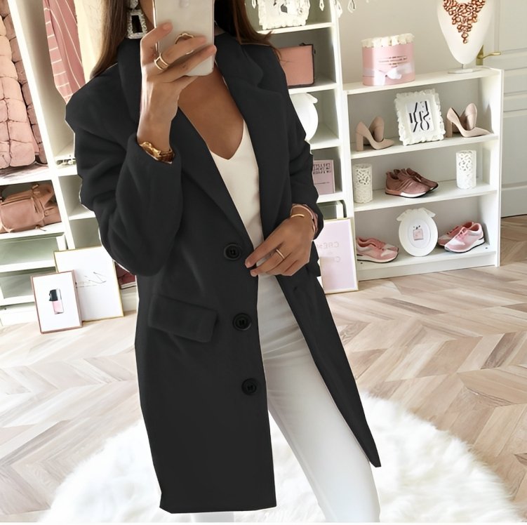 Autumn Winter Coat Elegant Warm Look Refined Everyday