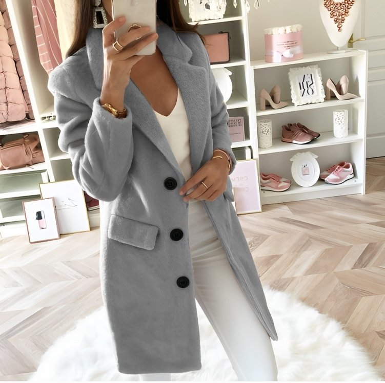 Autumn Winter Coat Elegant Warm Look Refined Everyday