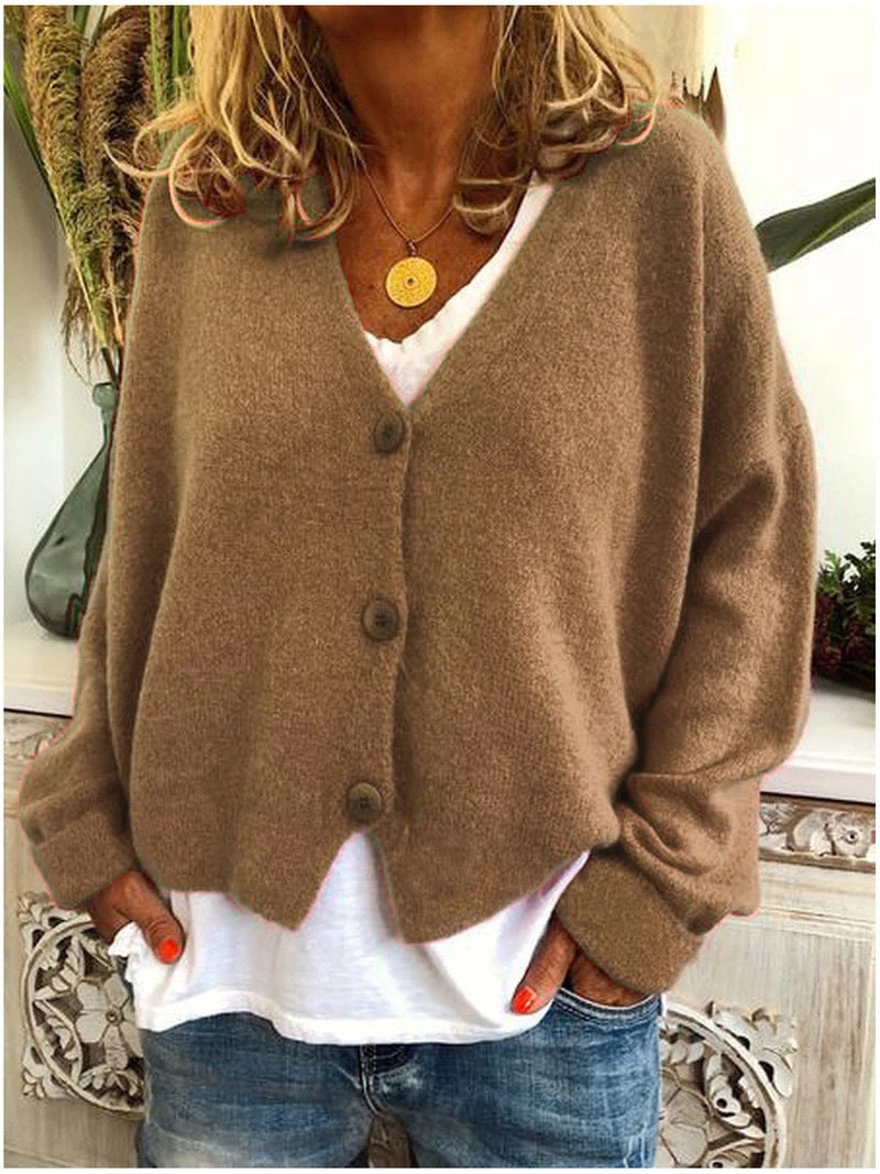 Knit Cardigan Open Front Layering Long Sleeve Everyday