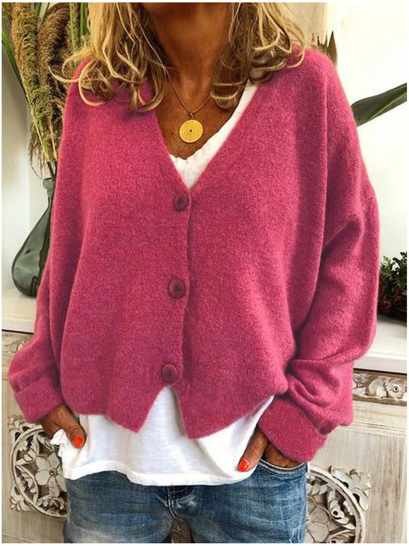 Knit Cardigan Open Front Layering Long Sleeve Everyday