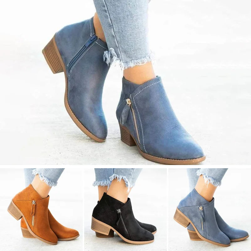 Orthopedic Boots Arch Support Side Zip Comfort Women's