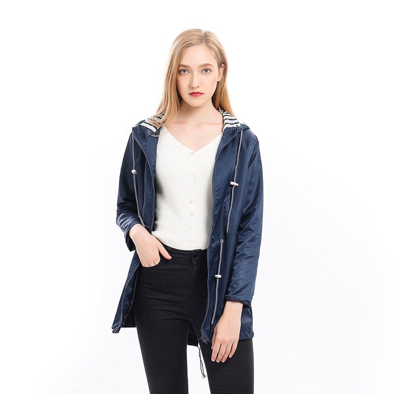 Rain Coat Elegant All Season Water Repellent Classic
