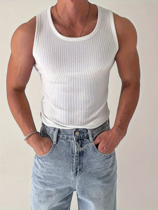 Gym Tank Top Ribbed Slim Fit Summer