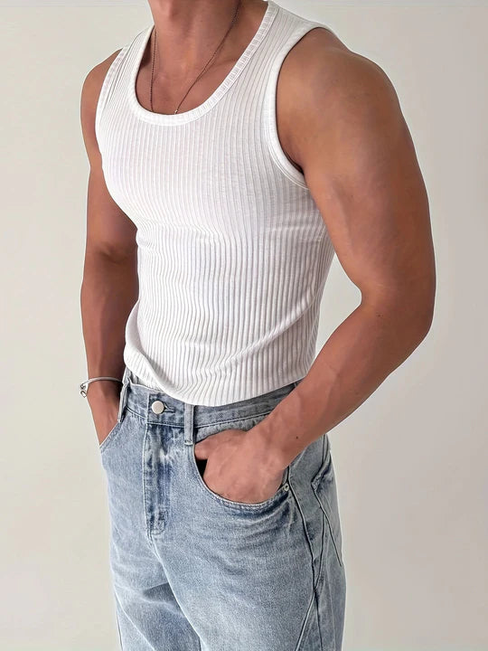 Gym Tank Top Ribbed Slim Fit Summer