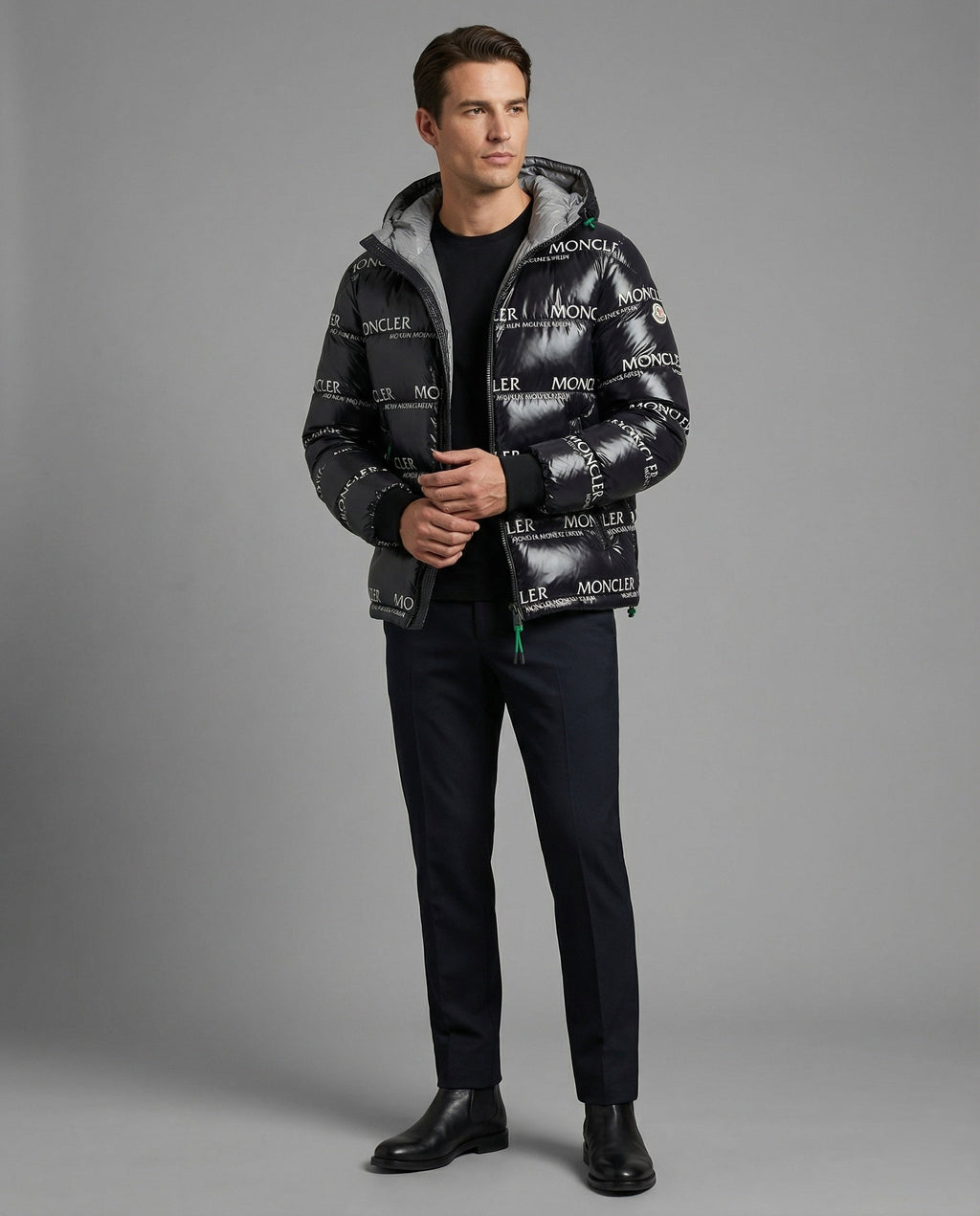 Men's High-Quality Winter Jacket with Hood & Versatile Design