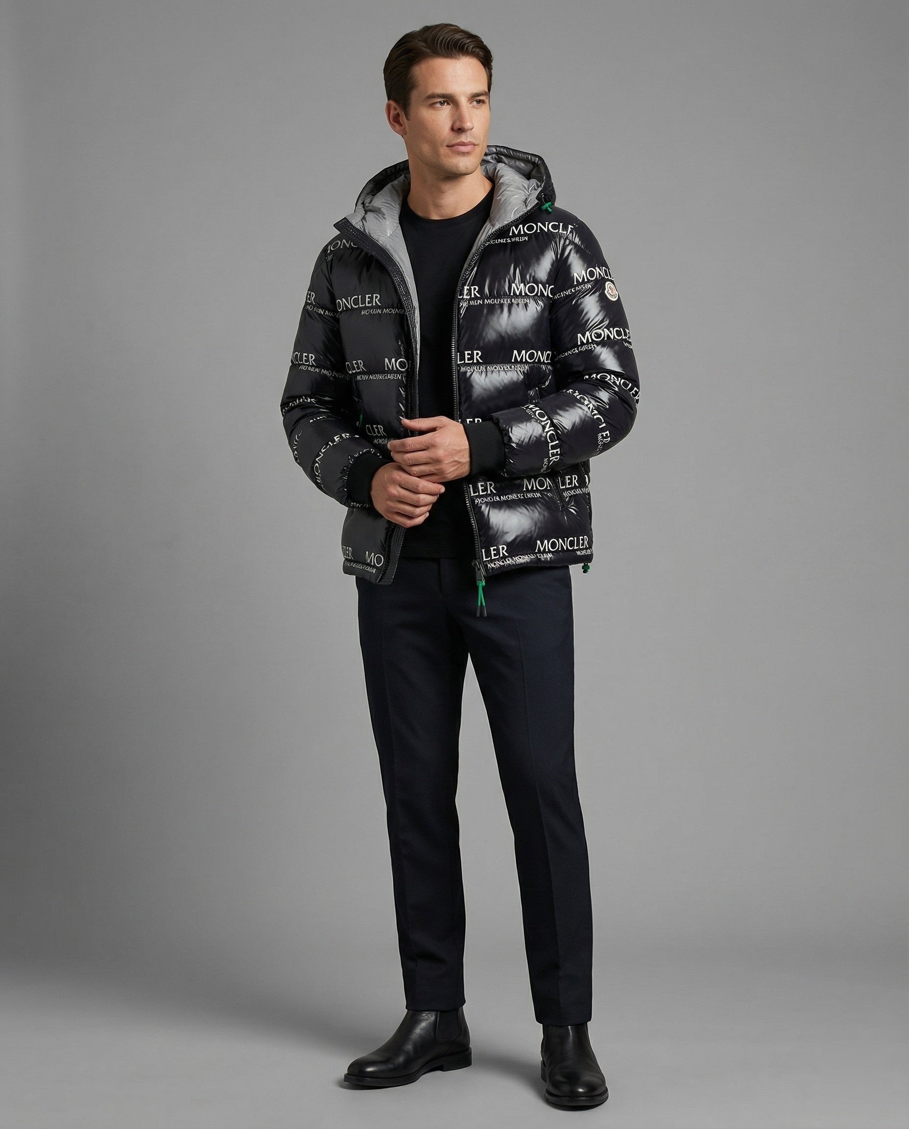 Men's High-Quality Winter Jacket with Hood & Versatile Design