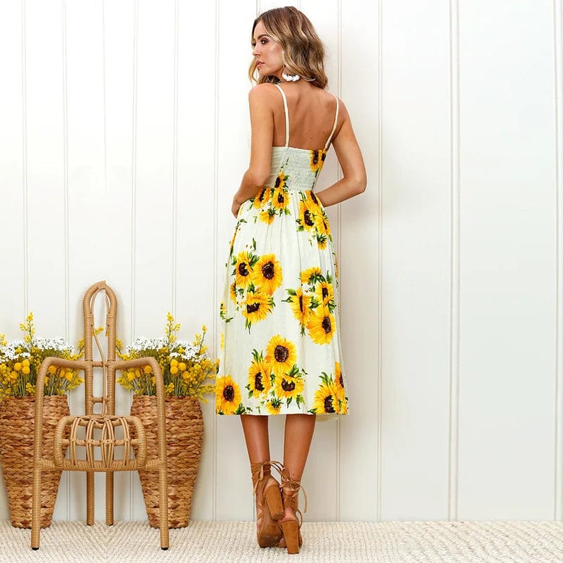 Floral Dress Spaghetti Strap