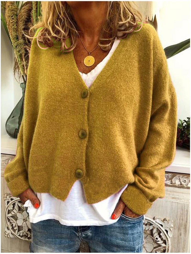 Knit Cardigan Open Front Layering Long Sleeve Everyday