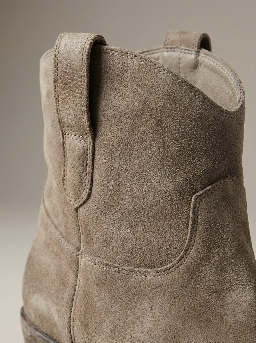 Western Ankle Boots Block Heel Casual Everyday Cowgirl
