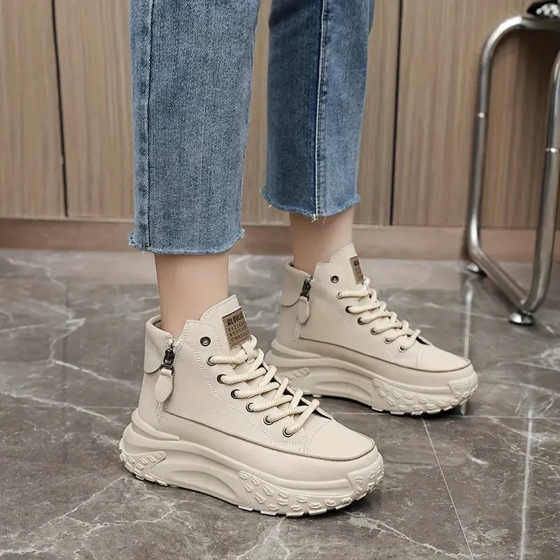 High Top Platform Sneakers Chunky Sole Statement Streetwear