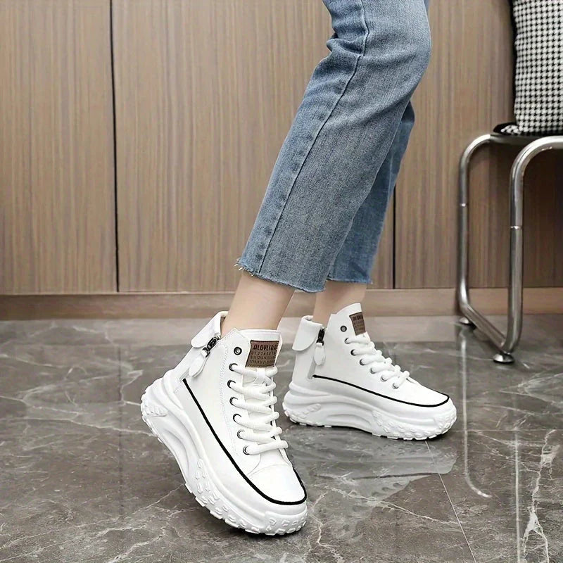 High Top Platform Sneakers Chunky Sole Statement Streetwear