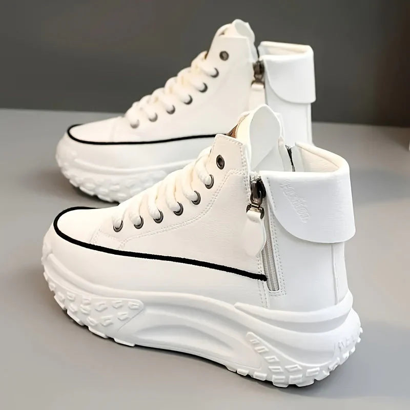 High Top Platform Sneakers Chunky Sole Statement Streetwear