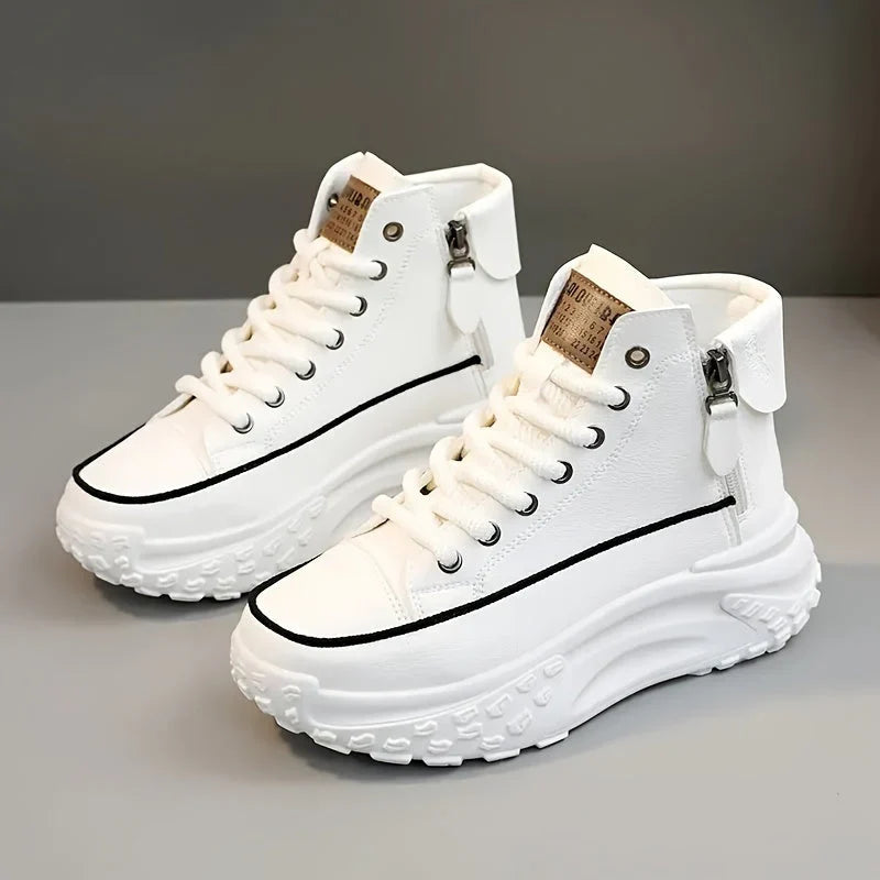 High Top Platform Sneakers Chunky Sole Statement Streetwear