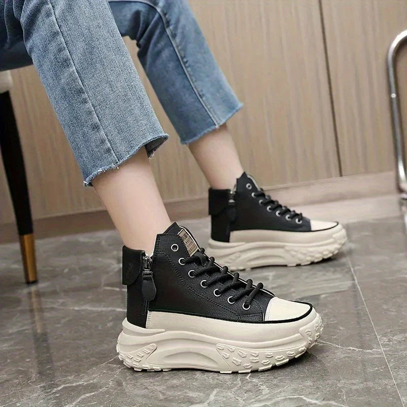 High Top Platform Sneakers Chunky Sole Statement Streetwear