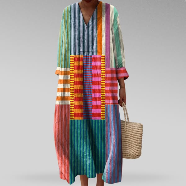 Geometric Print Summer Dress