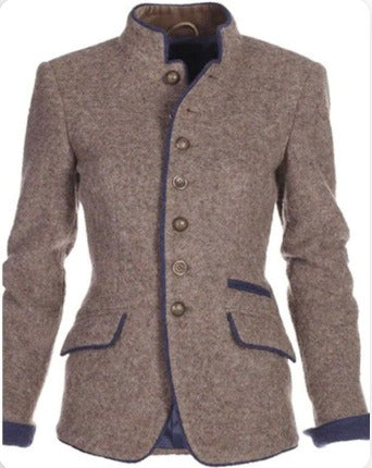 Women's Jacket Solid Colour Timeless Elegant Everyday