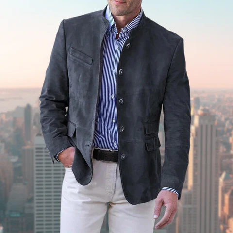 Men's Button Down Jacket Classic Durable Everyday Casual