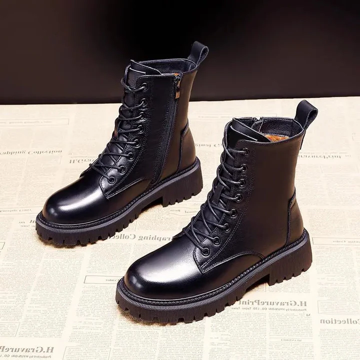 Leather Winter Boots Durable Timeless Everyday Women's