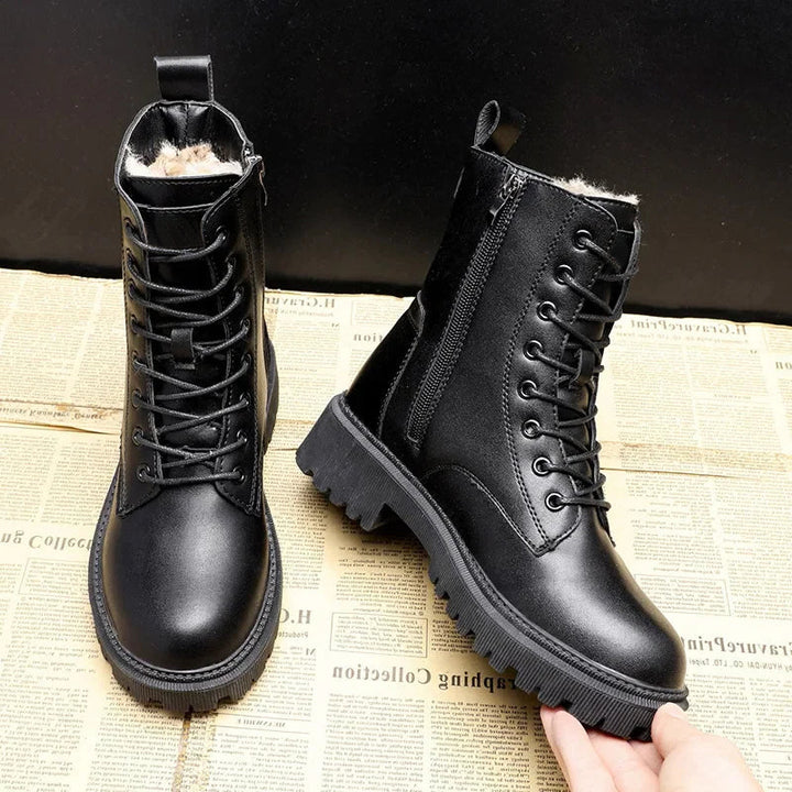 Leather Winter Boots Durable Timeless Everyday Women's