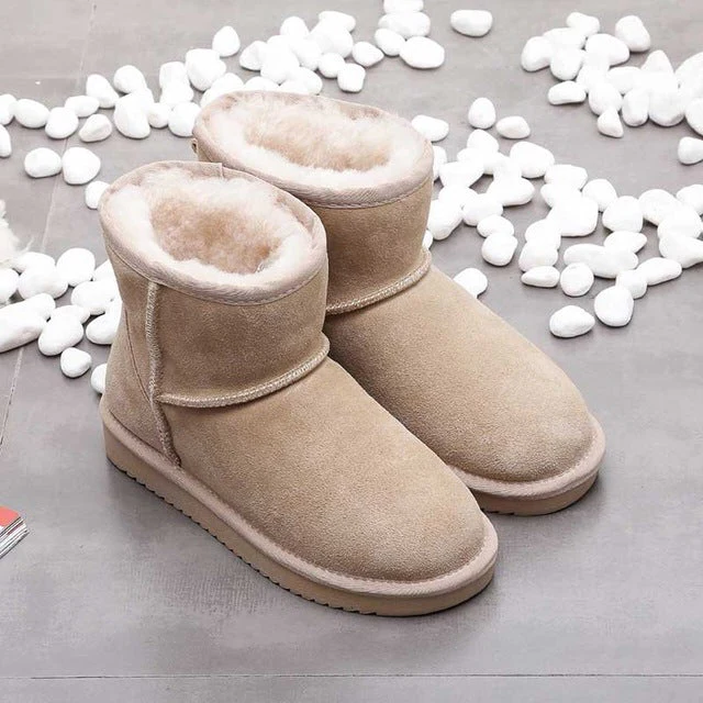Women's Ankle Snow Boots Winter Lined Comfort Warm