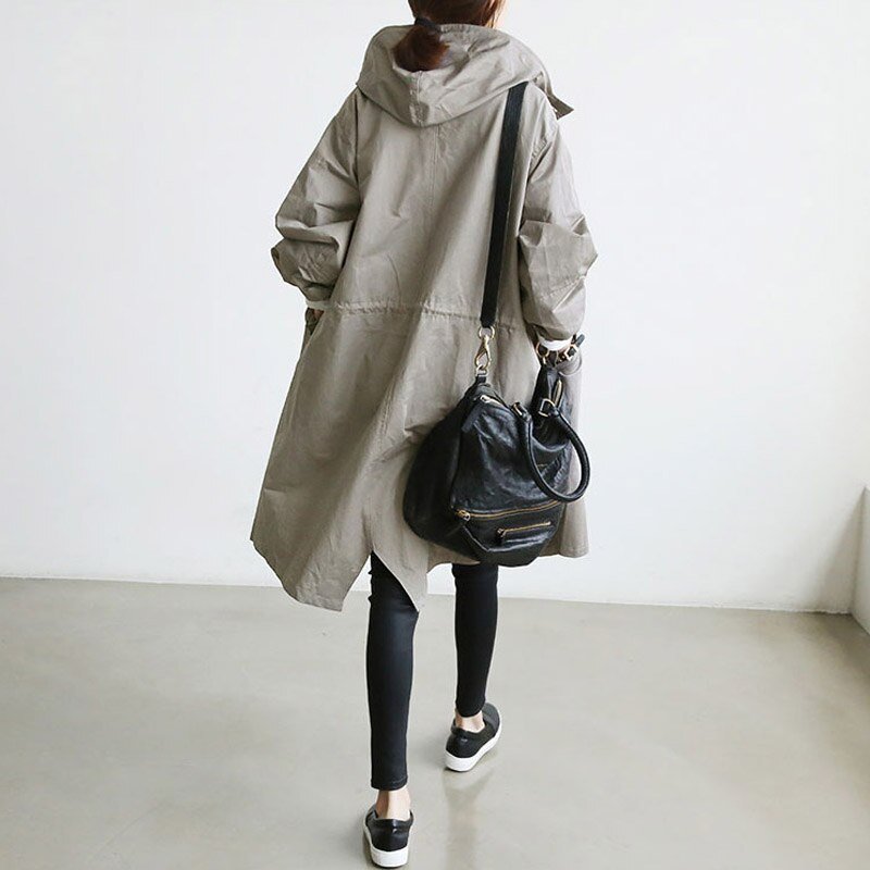 Water Repellent Trench Coat Elegant Functional Classic