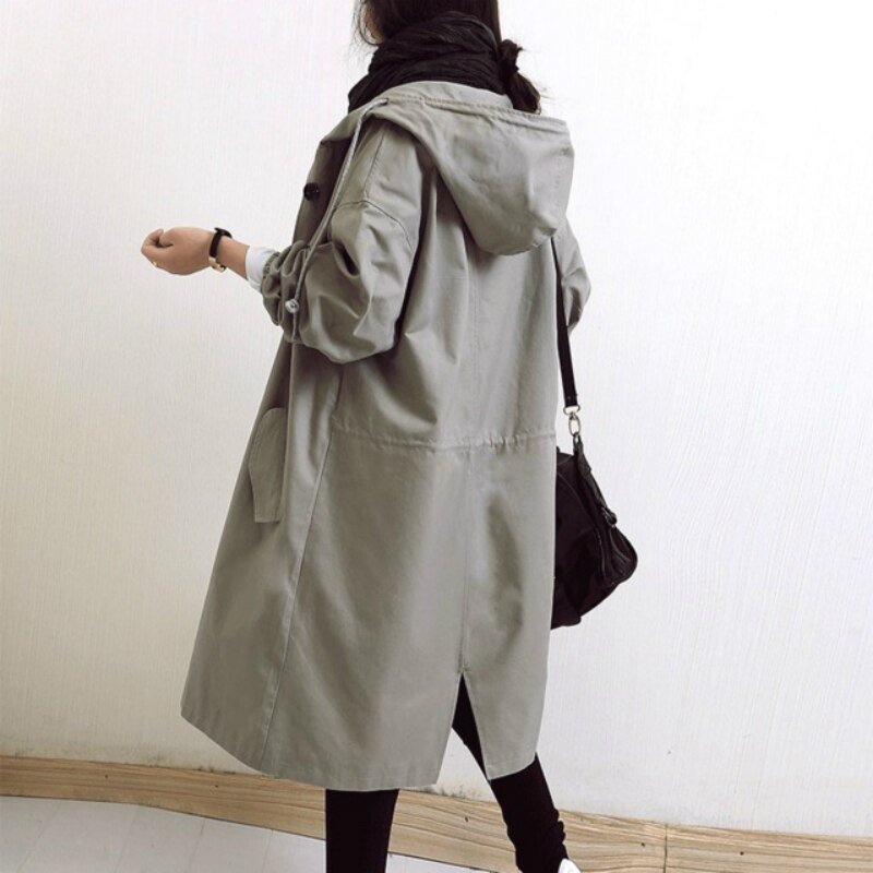 Water Repellent Trench Coat Elegant Functional Classic