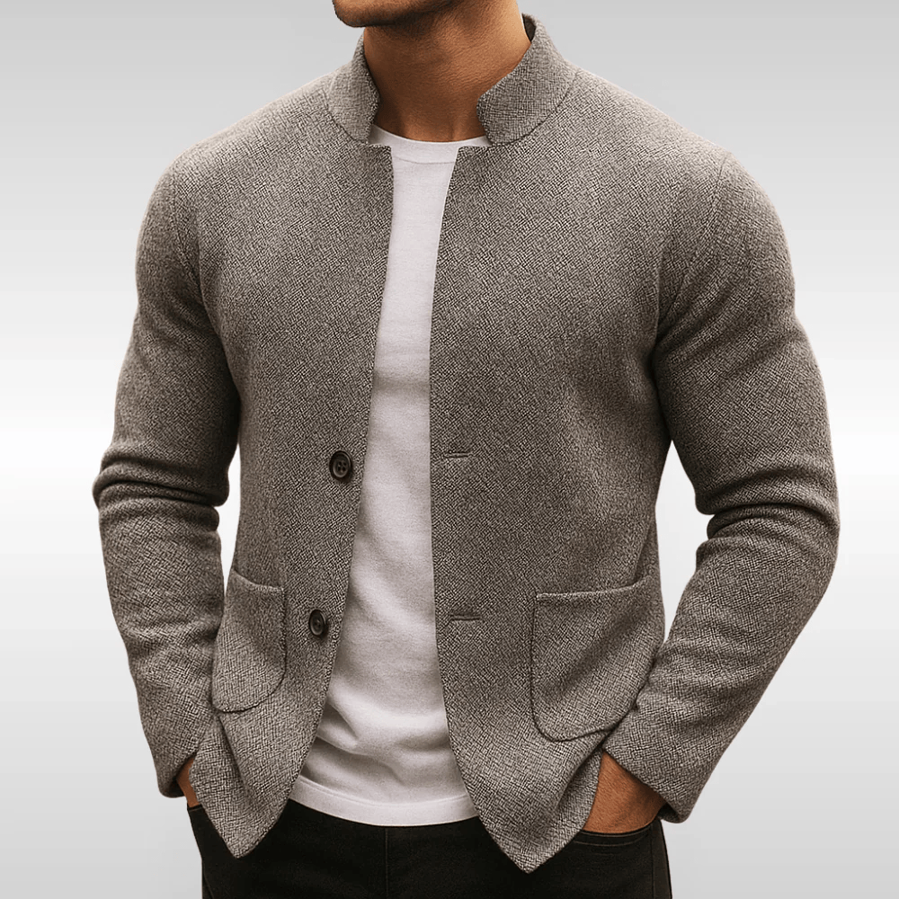 Men's Knit Texture Waistcoat Layering Smart Casual Versatile